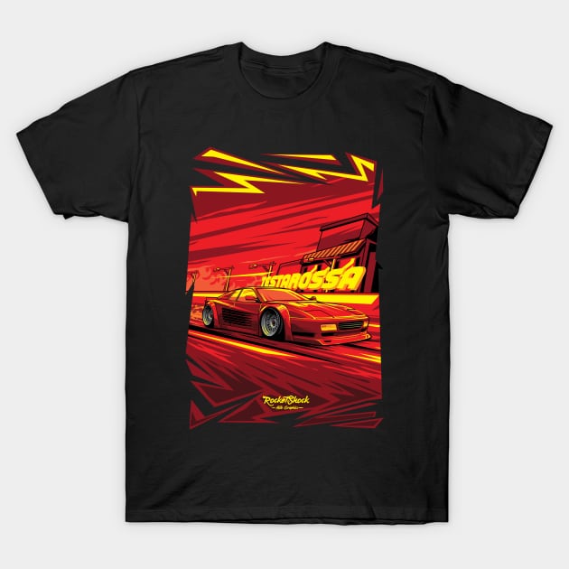 Testarossa Red theme T-Shirt by ASAKDESIGNS